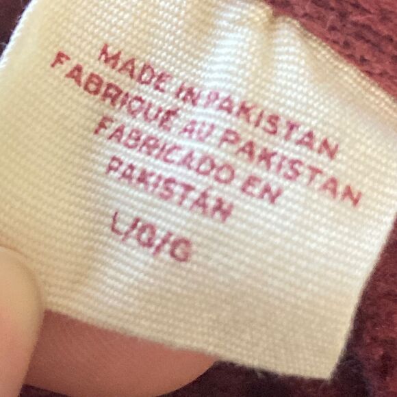 Levis Sweatshirt Mens Large Relaxed Fit Red Burgurdy Pullover Hoodie Comfort - Picture 6 of 8